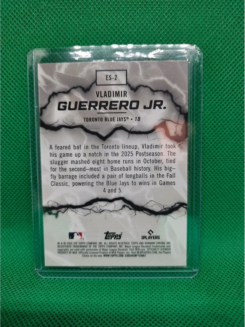 Vladimir Guerrero Jr. [Mojo] #ES-2 2026 Bowman Electric Sluggers - Toronto